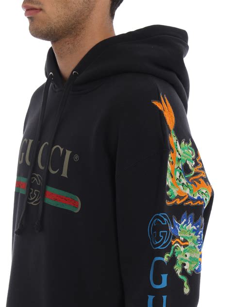 dragon hoodie gucci|Gucci Dragon Embroidered Logo Hoodie .